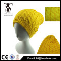 Helle Farbe billig Design Oversize Frauen Beanie Mütze